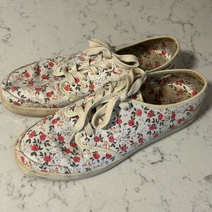 Floral Sneakers, Size 11